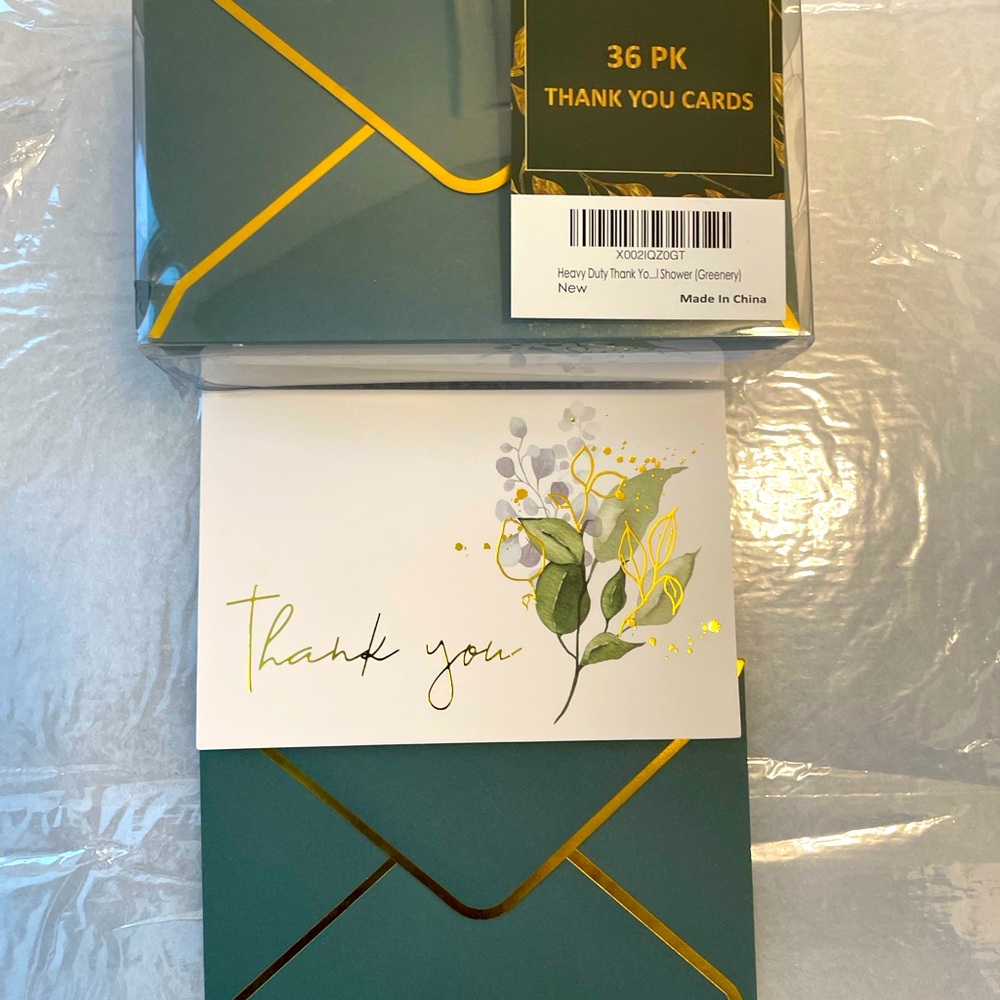 thank you cards with envelopes